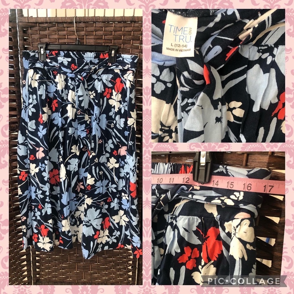 Time & Tru Midi Skirt